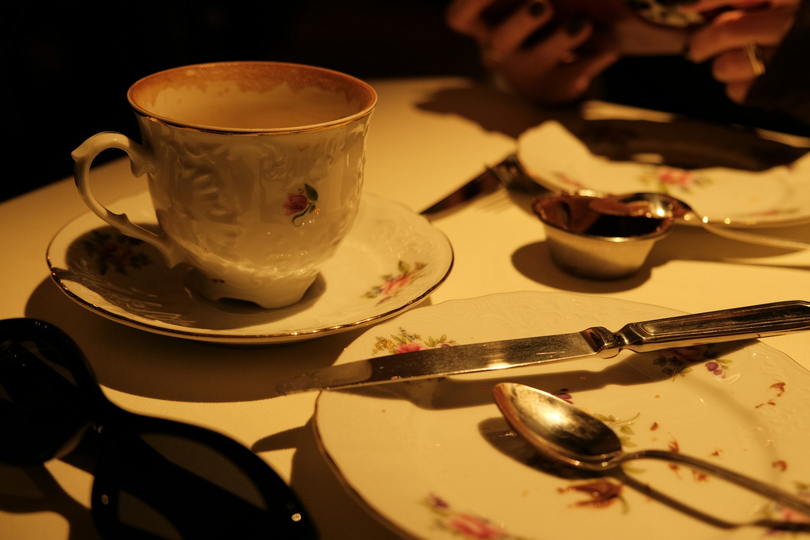 Fine dining at an elegant London restaurant